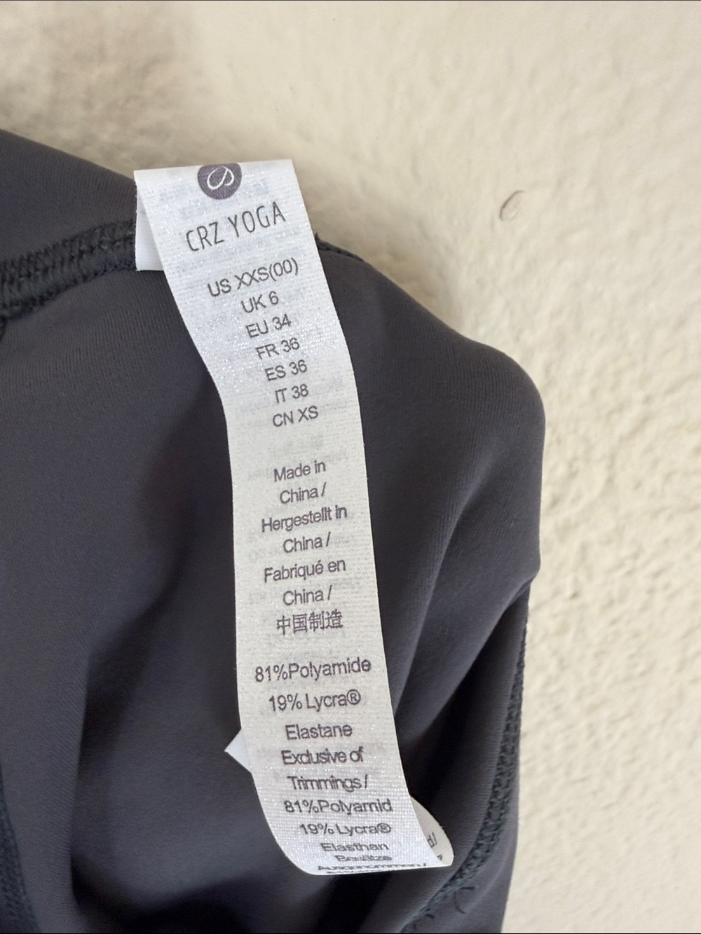 CRZ YOGA High-Rise Leggings in Slate Gray - Picture 7 of 7